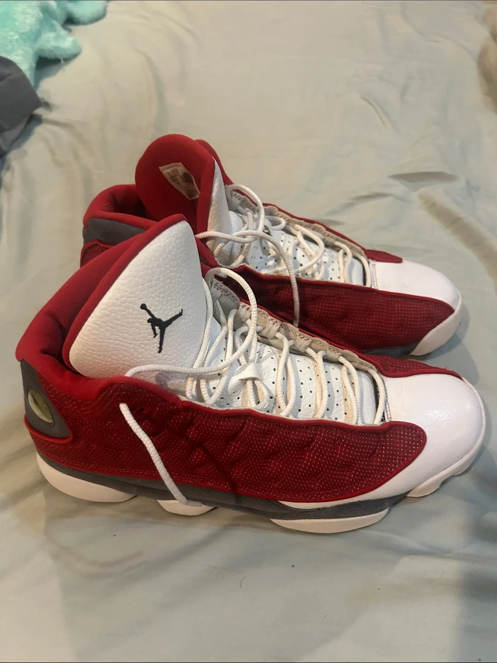 Jordan Kids Red & White High-Top Basketball Sneakers